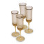 Fieldbar Sun Flute Glasses, Set of 4