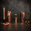 Karo Collective Beaumont Copper Cocktail Kit with Leather Roll