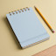Vacavaliente Studio A6 Plain Wire Notepad - Baby Blue
