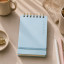 Vacavaliente Studio A6 Plain Wire Notepad - Baby Blue