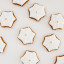 The Biscuitry All White Snowflakes Festive Iced Gingerbread Biscuits