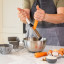 KitchenAid Classic Medium Etched Grater - Silver & White