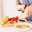 KitchenAid Classic Medium Etched Grater - Silver & Red