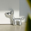 Helio Feretti Balloon Dog Door Stop - Silver