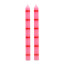 Helio Feretti Long Ruby Candles, Set of 2