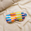 Helio Feretti Eye Mask - Mulitcolour Striped