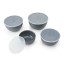 KitchenAid Meal Prep Bowls with Lids, 4-Piece - Charcoal Grey