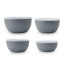 KitchenAid Meal Prep Bowls with Lids, 4-Piece - Charcoal Grey