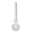 Thread Office Round Ribbed Clear Glass Dinner Candle Holder
