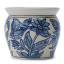 Thread Office Blue New England Ceramic Planter, 15cm