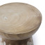 Thread Office Natural Wooden Carved Spots Side Table