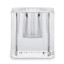 Thread Office Square Ribbed Clear Glass Dinner Candle Holder