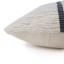 Thread Office Cotton Slub Black Track Stripe Scatter Cushion with Feather Blend Inner, 40cm x 60cm