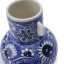 Thread Office Hand Painted Blue Jacobean Floral Ceramic Vase, 25cm