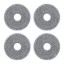 "Roborock Anti-bacterial Rotating Mopping Pads for the Qrevo Edge 2, Qrevo 2 Pro and Saros 20 Vacuum Cleaners, Pack of 4"