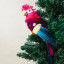 Humble & Mash Fun Parrot Tree Topper on tree