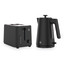 Swan Wave Kettle and 2-Slice Toaster Set - Black