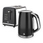 Swan Digital Black Kettle and 2-Slice Toaster Set