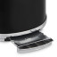 Swan Retro Glossy Kettle and 2-Slice Toaster Set - Glossy Black