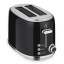 Swan Retro Glossy Kettle and 2-Slice Toaster Set - Glossy Black