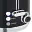 Swan Retro Glossy Kettle and 2-Slice Toaster Set - Glossy Black