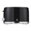 Swan Retro Glossy Kettle and 2-Slice Toaster Set - Glossy Black