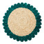 Humble & Mash Turquoise Green Woven Rattan Placemats, Set of 2