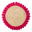 Humble & Mash Pink Woven Rattan Placemats, Set of 2