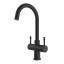 BIBO Under-Counter Chilled Water Module With Rock Faucet - Black Arc 4-in-1 Faucet