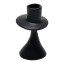 Humble & Mash Short Aluminium Black Disk Dinner Candle Holder
