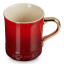 Le Creuset Stoneware Seattle Mug with Gold Handle, 400ml - Cerise