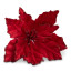 Humble & Mash Red Poinsettia Flower, Set Of 2 front view