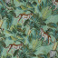 India Ink Green Jungle Fever Kantha Stitched Throw - Double