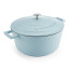MasterClass Cast Aluminium Casserole Dish, 5L - Sky Blue
