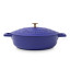 MasterClass Cast Aluminium Shallow Casserole Dish, 4L - Electric Blue