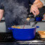 MasterClass Cast Aluminium Casserole Dish, 4L - Electric Blue