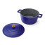 MasterClass Cast Aluminium Casserole Dish, 4L - Electric Blue