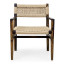 Homewood Cottonwood Paindane Gen Arm Chair Jute
