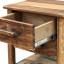 Homewood Cottonwood Omusha Ndebele Round Leg Bedside Table