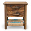 Homewood Cottonwood Omusha Ndebele Round Leg Bedside Table
