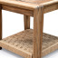 Homewood Cottonwood Dwala with Woven Jute Shelf