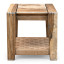 Homewood Cottonwood Dwala with Woven Jute Shelf