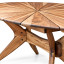 Homewood Cottonwood Imbiza Oval Sun Burst 6 seater Table