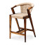 Homewood Cottonwood Duzu Arm Barstool Jute