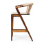 Homewood Cottonwood Duzu Arm Barstool Jute
