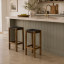 Homewood Cottonwood Baxter Riempie Backless Barstool - Black