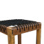 Homewood Cottonwood Baxter Riempie Backless Barstool - Black