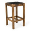 Homewood Cottonwood Baxter Riempie Backless Barstool - Black