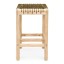 Homewood Cottonwood Baxter Riempie Backless Barstool - Natural