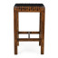 Homewood Cottonwood Baxter Riempie Backless Barstool - Black